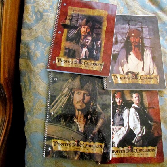 JACK SPARROW - PIRATES of the CARIBBEAN SPIRAL NOTEBOOK, NWOT, EXCELLENT UNUSED - Picture 5 of 5